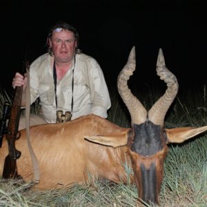 heavy Large Hartebeest, stalked him for 4 hours and many miles....