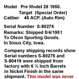 1950 Nickel 45 acp