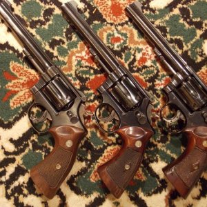 l to r; K-22, Model 48, Model 17-3.