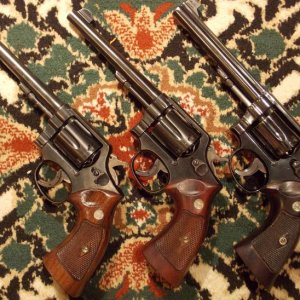 l to r: 1905 4th, M&P .38, Model 14-3