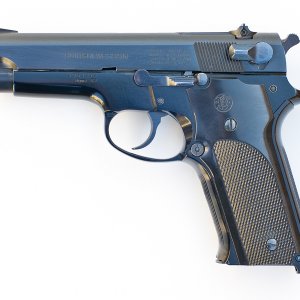 The S&W Model 59, introduced to the commercial market in 1971, is generally regarded as the first "wondernine."  This class of firearms covers 9mm dou